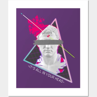 It's All In Your Head - Vaporwave Aesthetics Posters and Art